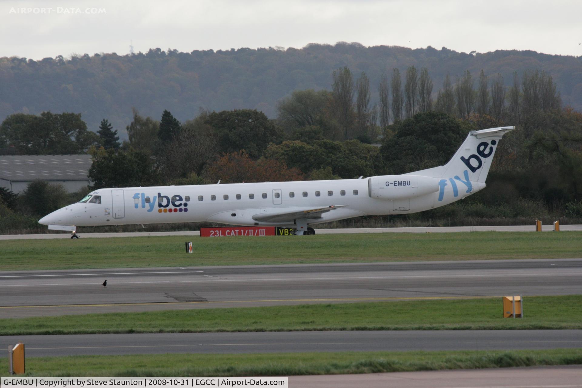 G-EMBU, 2001 Embraer EMB-145EU (ERJ-145EU) C/N 145458, Taken at Manchester Airport, October 2008