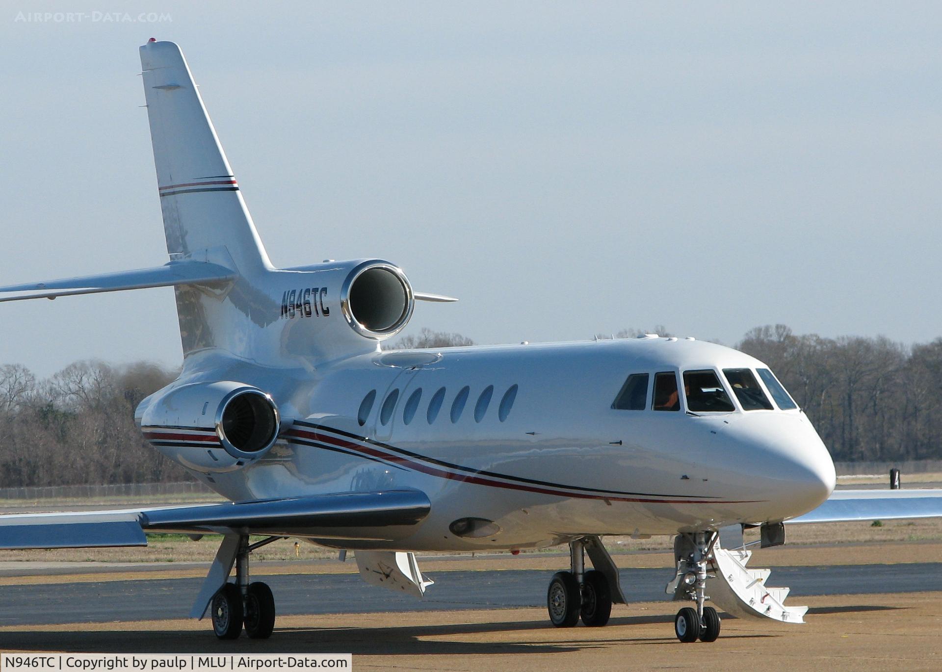 N946TC, 1982 Dassault-Breguet Falcon 50 C/N 94, Parked at the Monroe,Louisiana airport.