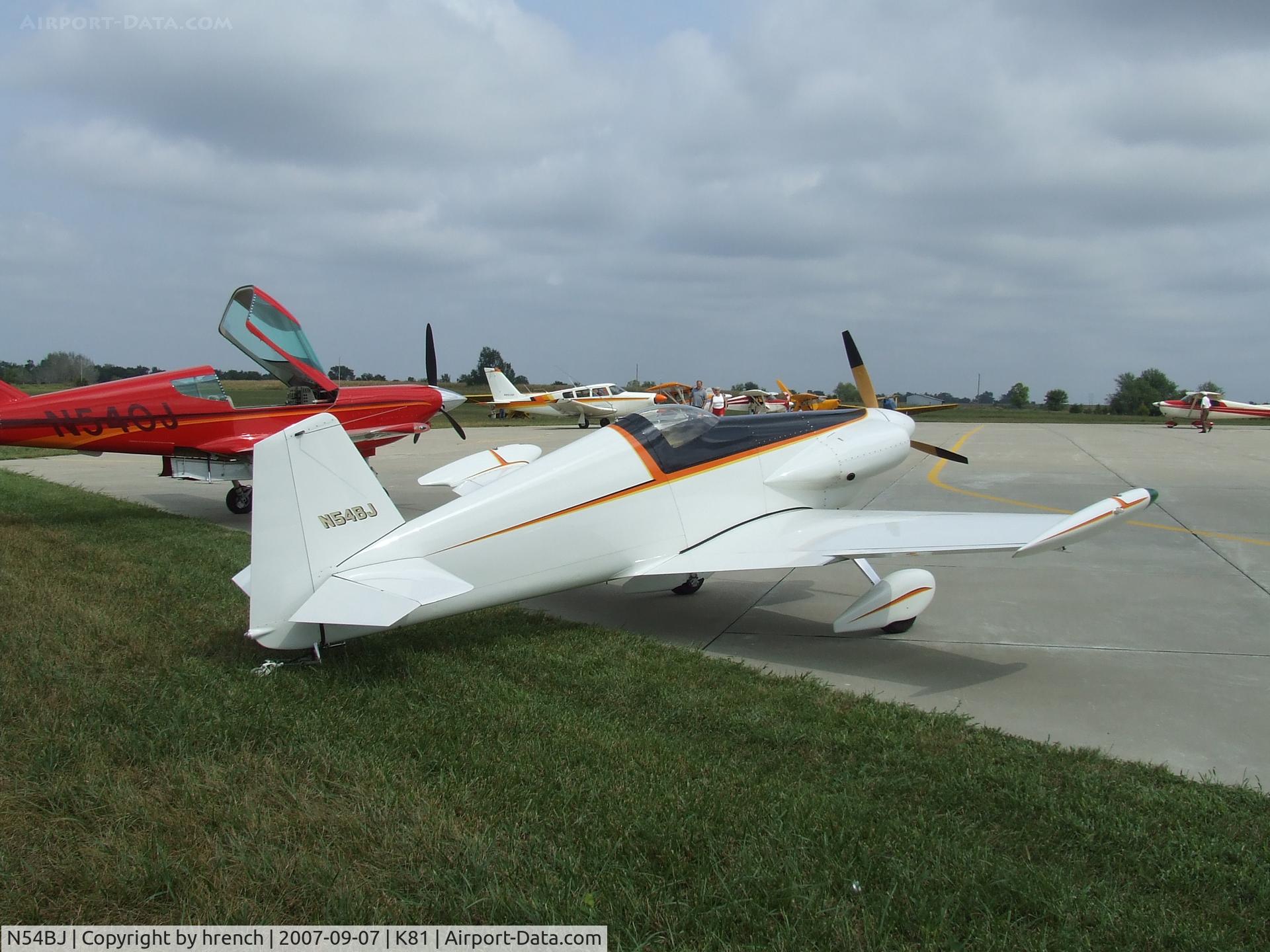 N54BJ, 1977 Johns MUSTANG MM-1-10 C/N 763, Midget Mustang Miami Co airport day Sept 7, 2007