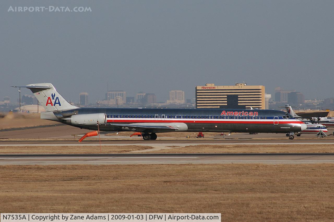 N7535A, 1990 McDonnell Douglas MD-82 (DC-9-82) C/N 49989, American Airlines MD-80 at DFW