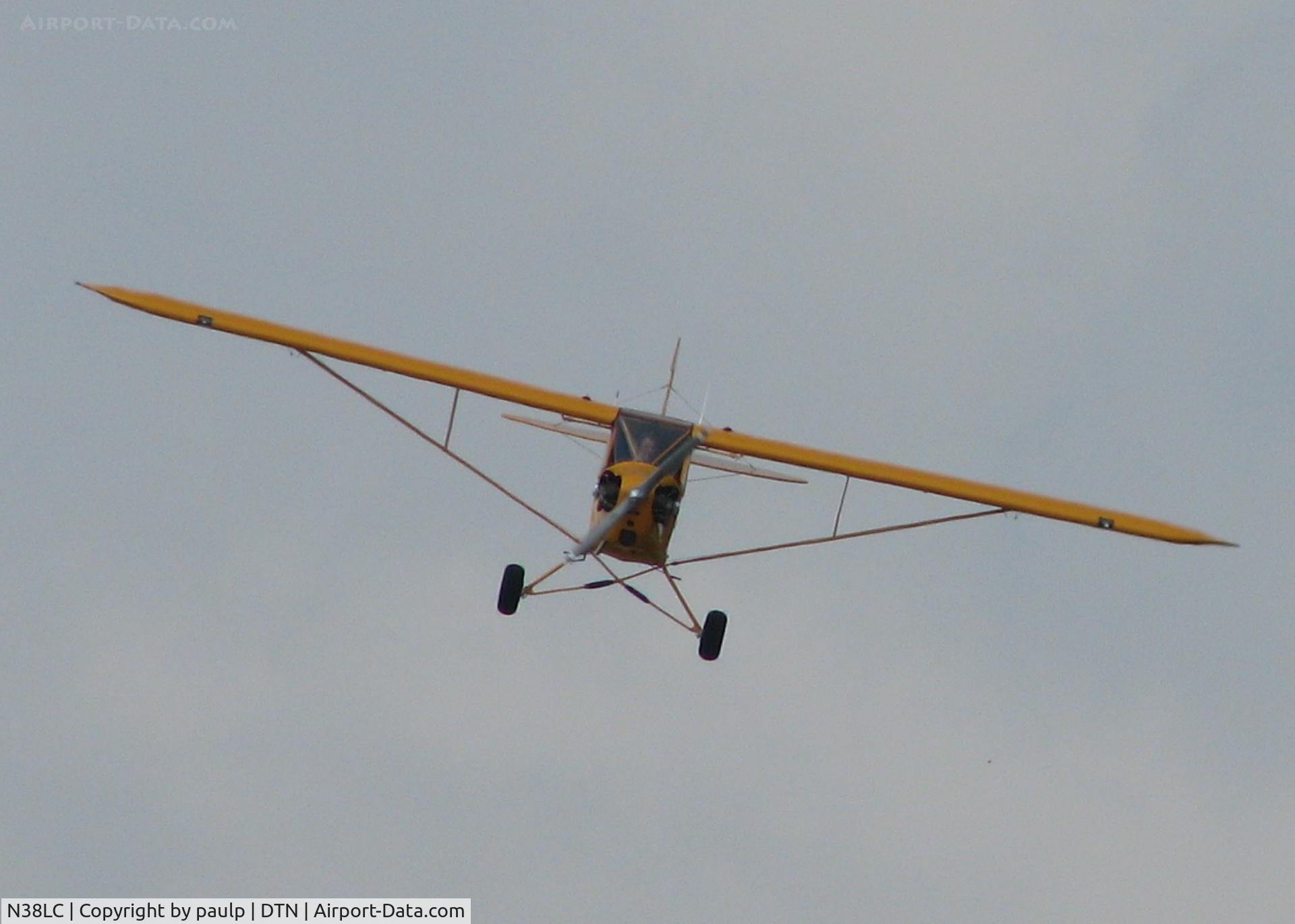 N38LC, 2008 American Legend AL3 C/N AL-1118, Coming in to the Downtown Shreveport airport.