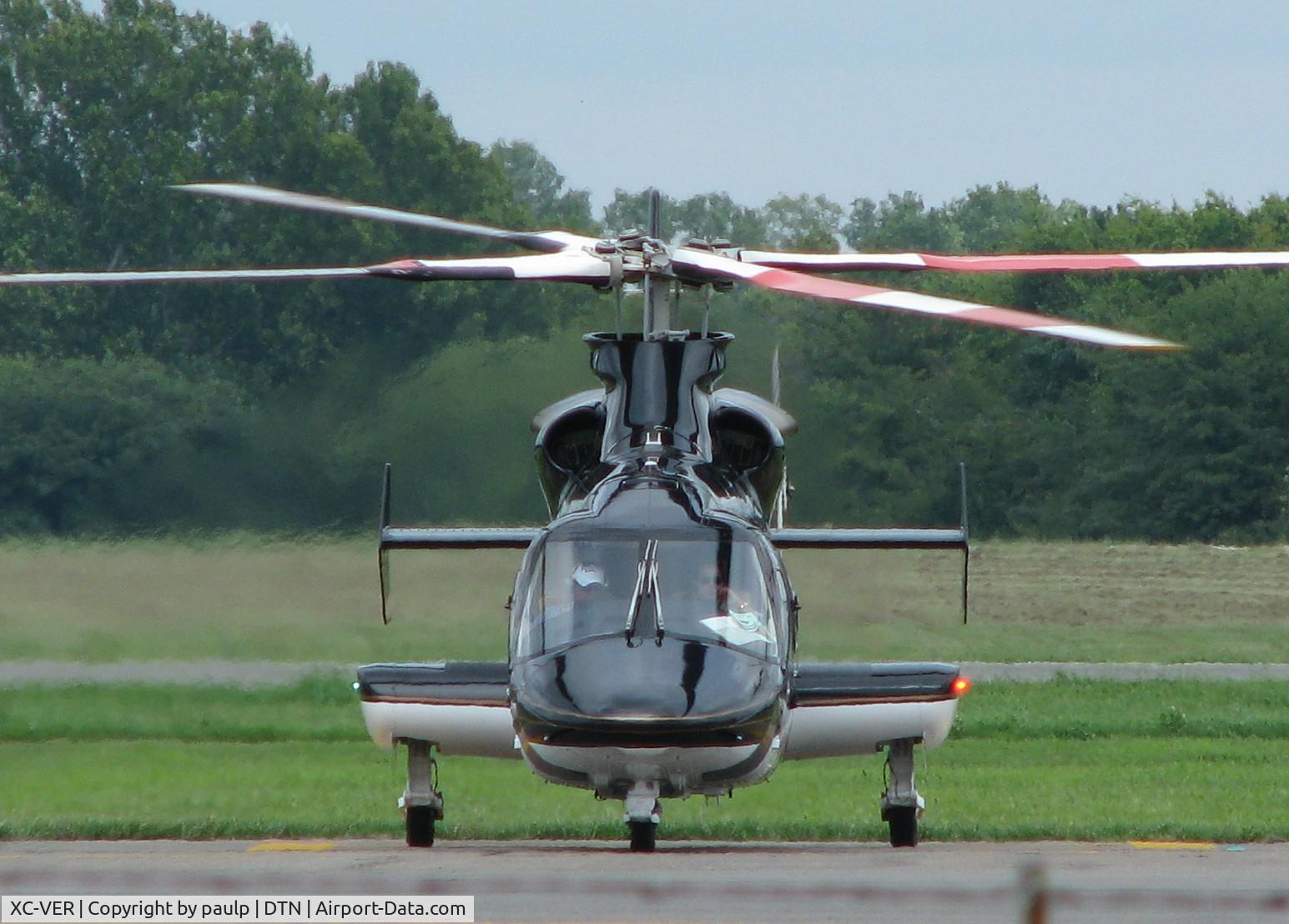 XC-VER, Bell 430 C/N 49039, Starting up at the Downtown Shreveport airport. A real nice looking mexican helicopter.