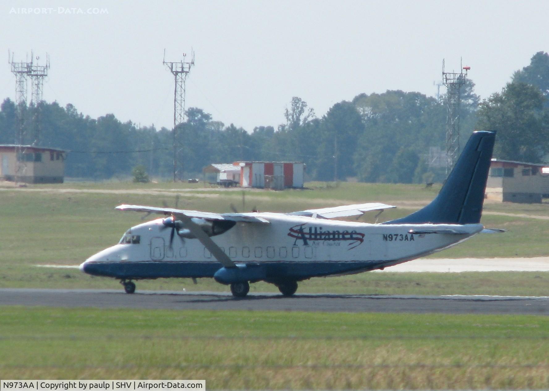 N973AA, 1988 Short SD3-60-300 C/N SH3749, Taking off from the Shreveport Regional airport.