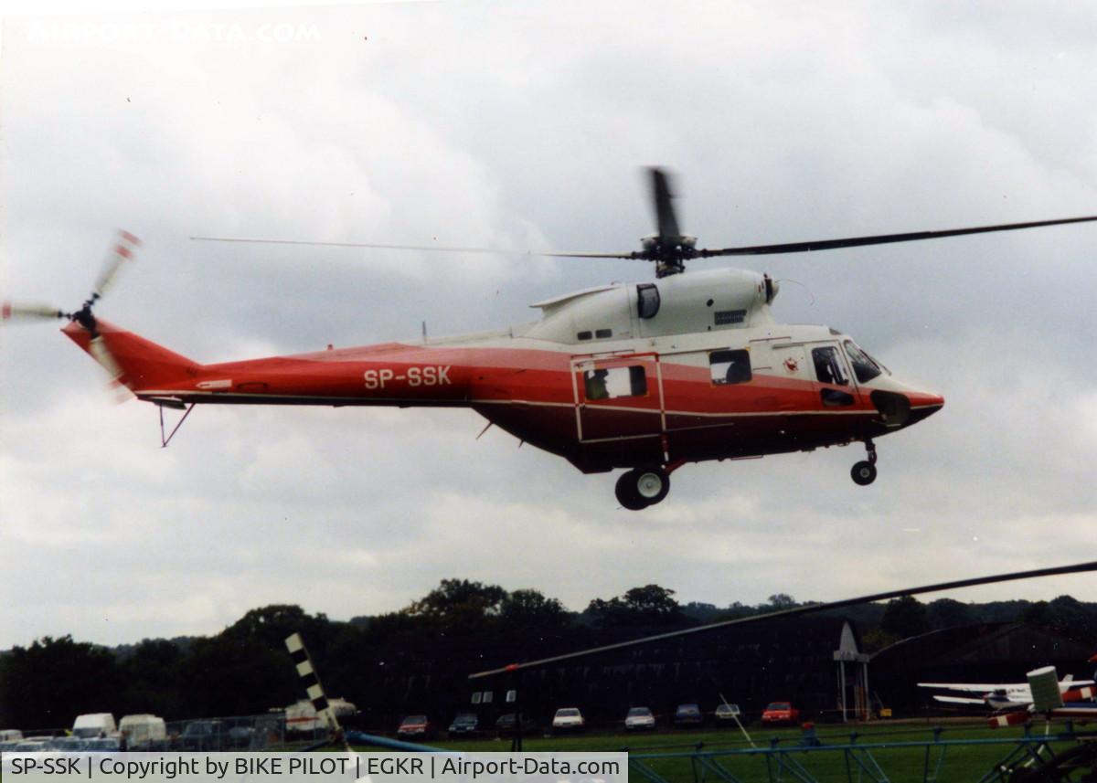 SP-SSK, PZL-Swidnik W-3A Sokol C/N 300420, DISPLAYING AT THE HELITECH SHOW AT REDHILL