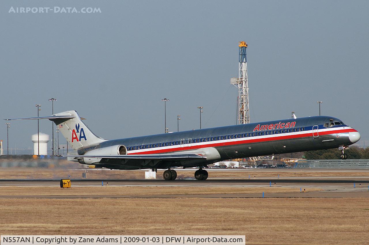 N557AN, 1991 McDonnell Douglas MD-82 (DC-9-82) C/N 53087, American Airlines MD-80 at DFW