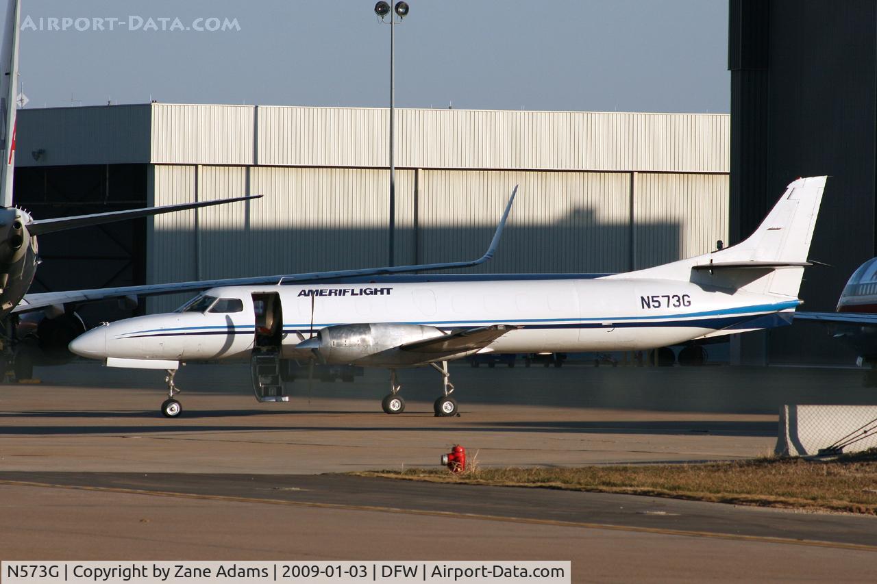 N573G, 1981 Swearingen SA227-AT C/N AT-446B, Ameriflight Freight Swearingen at DFW