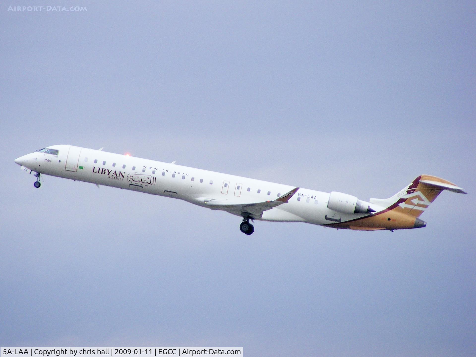 5A-LAA, 2007 Bombardier CRJ-900ER (CL-600-2D24) C/N 15120, Libyan Airlines