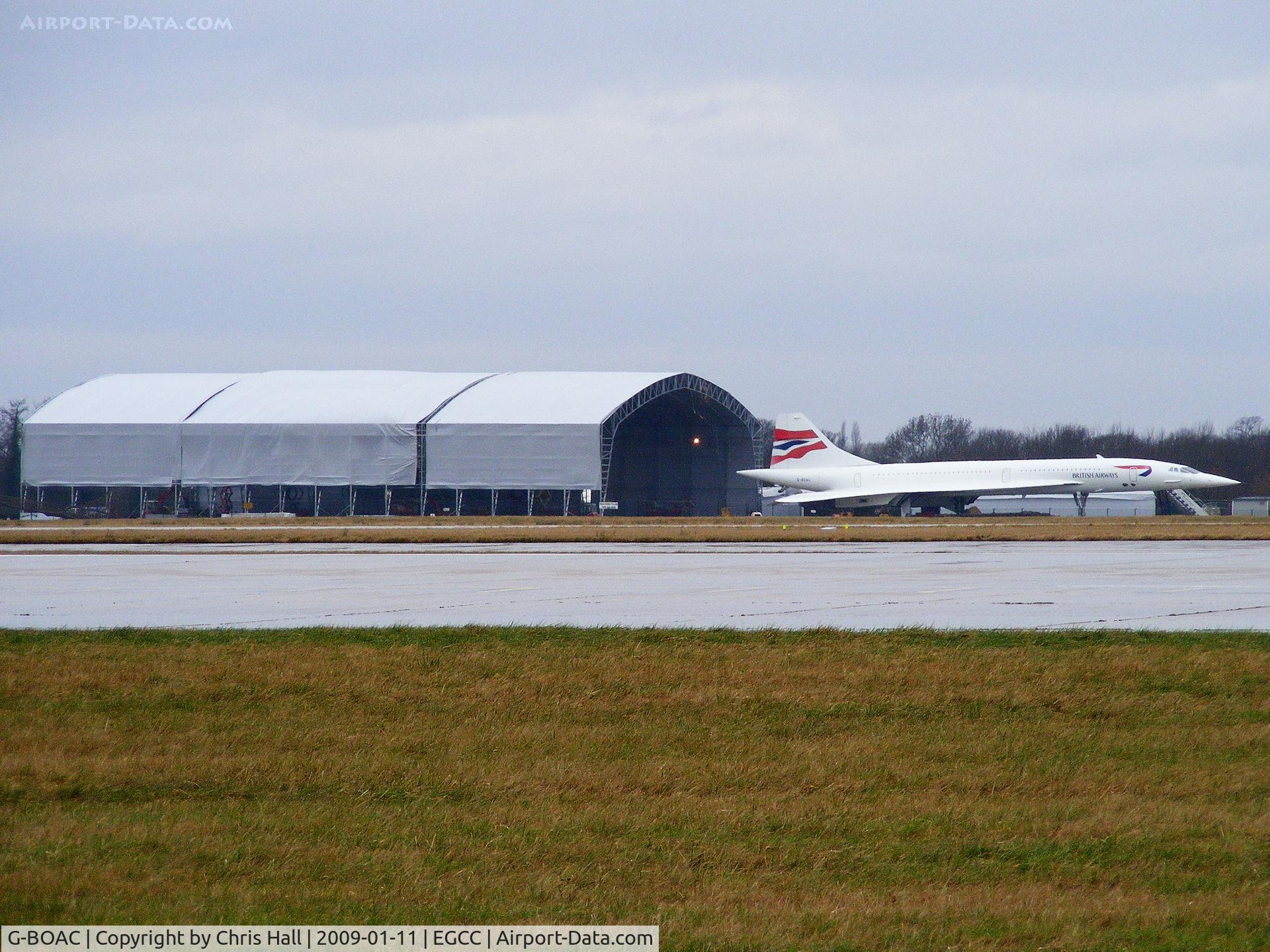 G-BOAC, 1975 Aerospatiale-BAC Concorde 1-102 C/N 100-004, New hangar being constucted to house Concorde