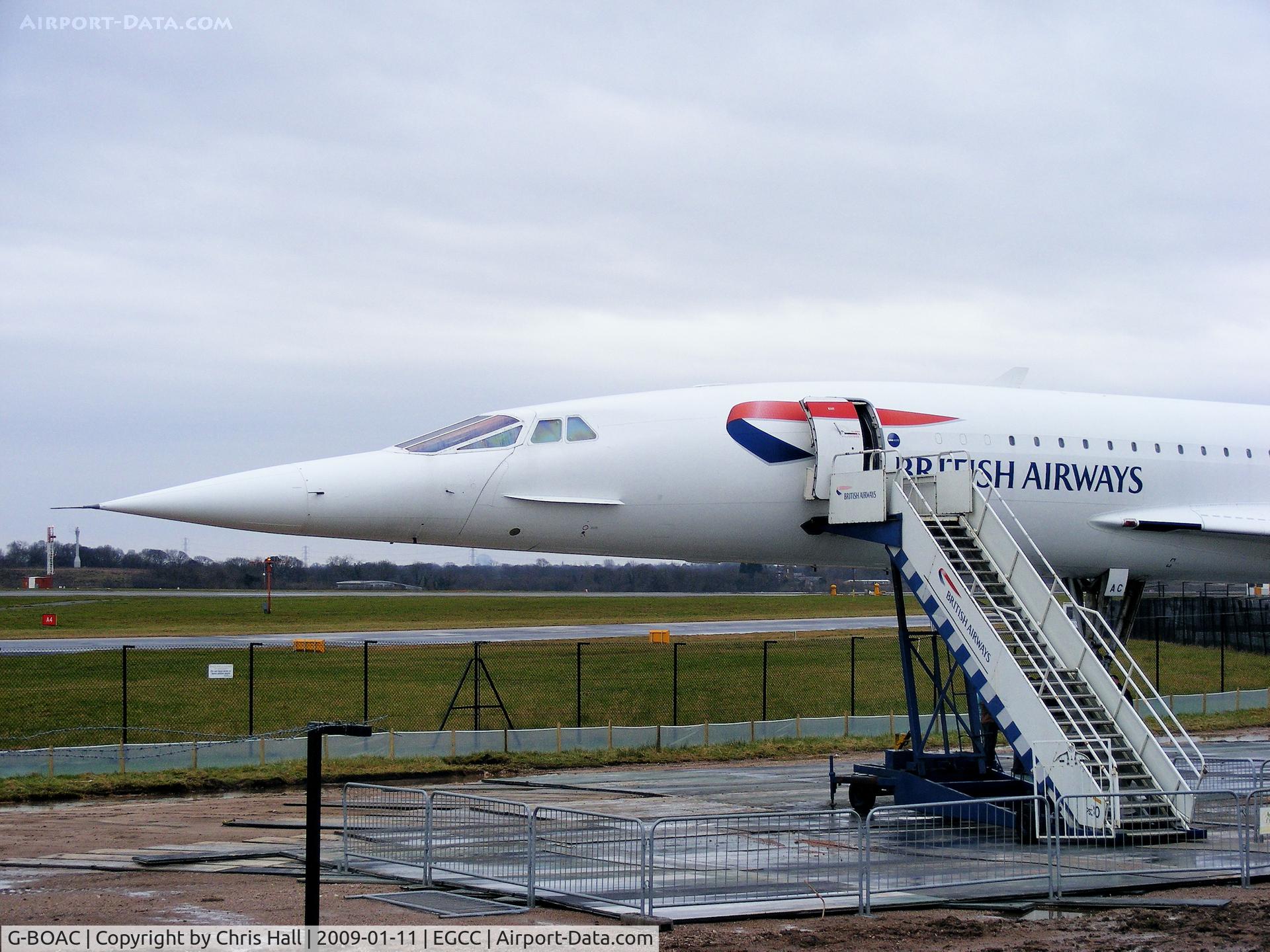 G-BOAC, 1975 Aerospatiale-BAC Concorde 1-102 C/N 100-004, Nose of Concorde
