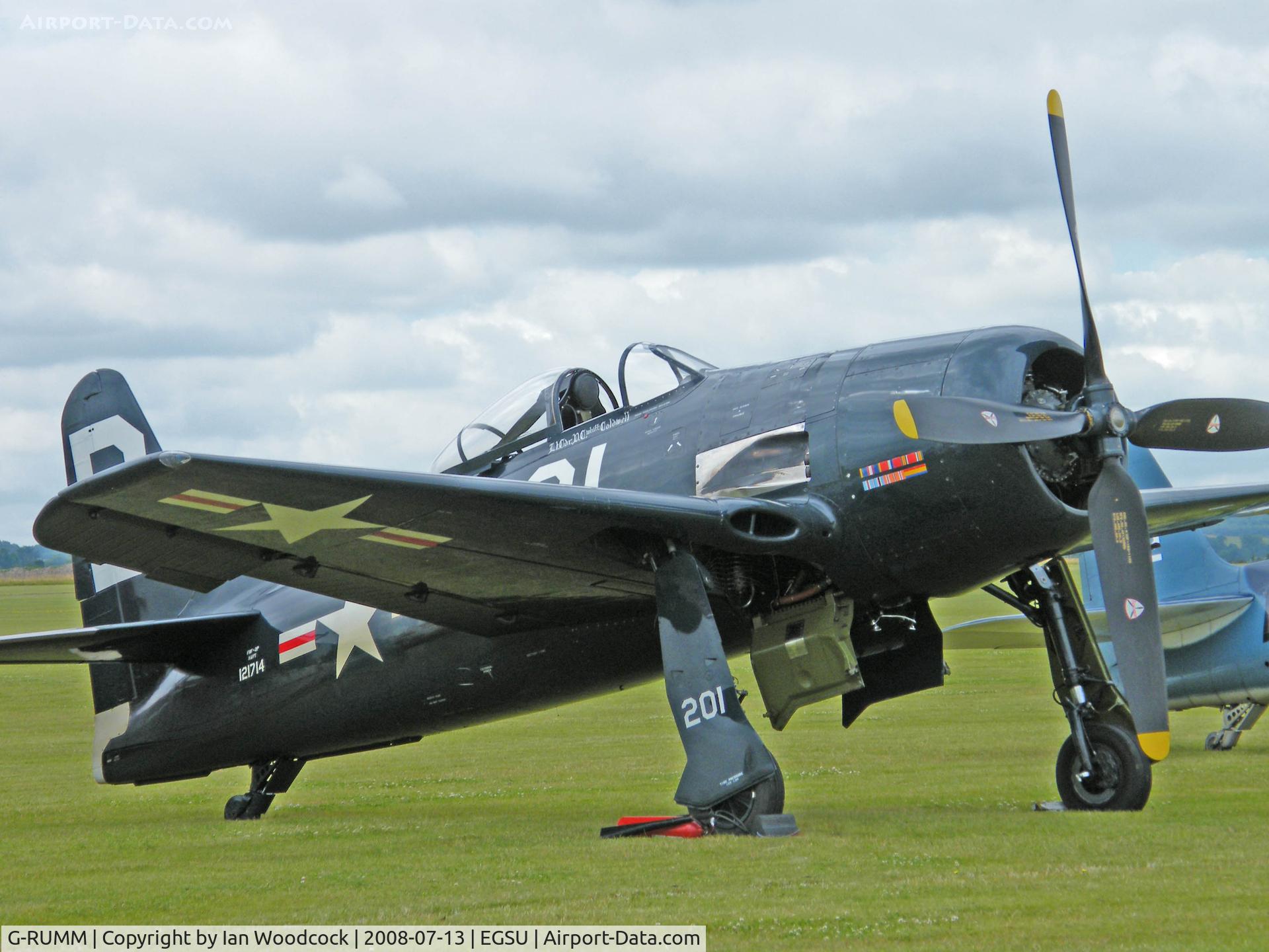 G-RUMM, 1948 Grumman F8F-2 (G58) Bearcat C/N D.1088, Grumman F8F-2P Bearcat/Duxford Flying Legends show