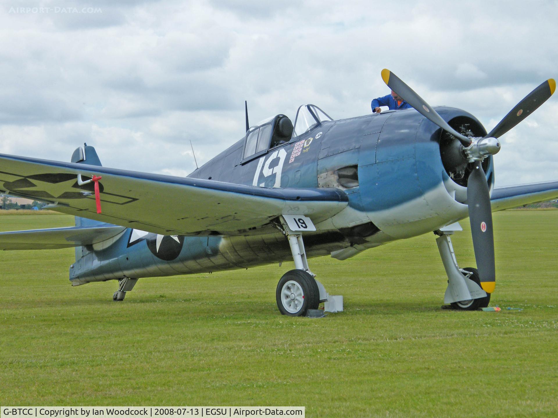 G-BTCC, 1944 Grumman F6F-5K Hellcat. C/N A-1733, Grumman F6F-5/Duxford Flying Legends show