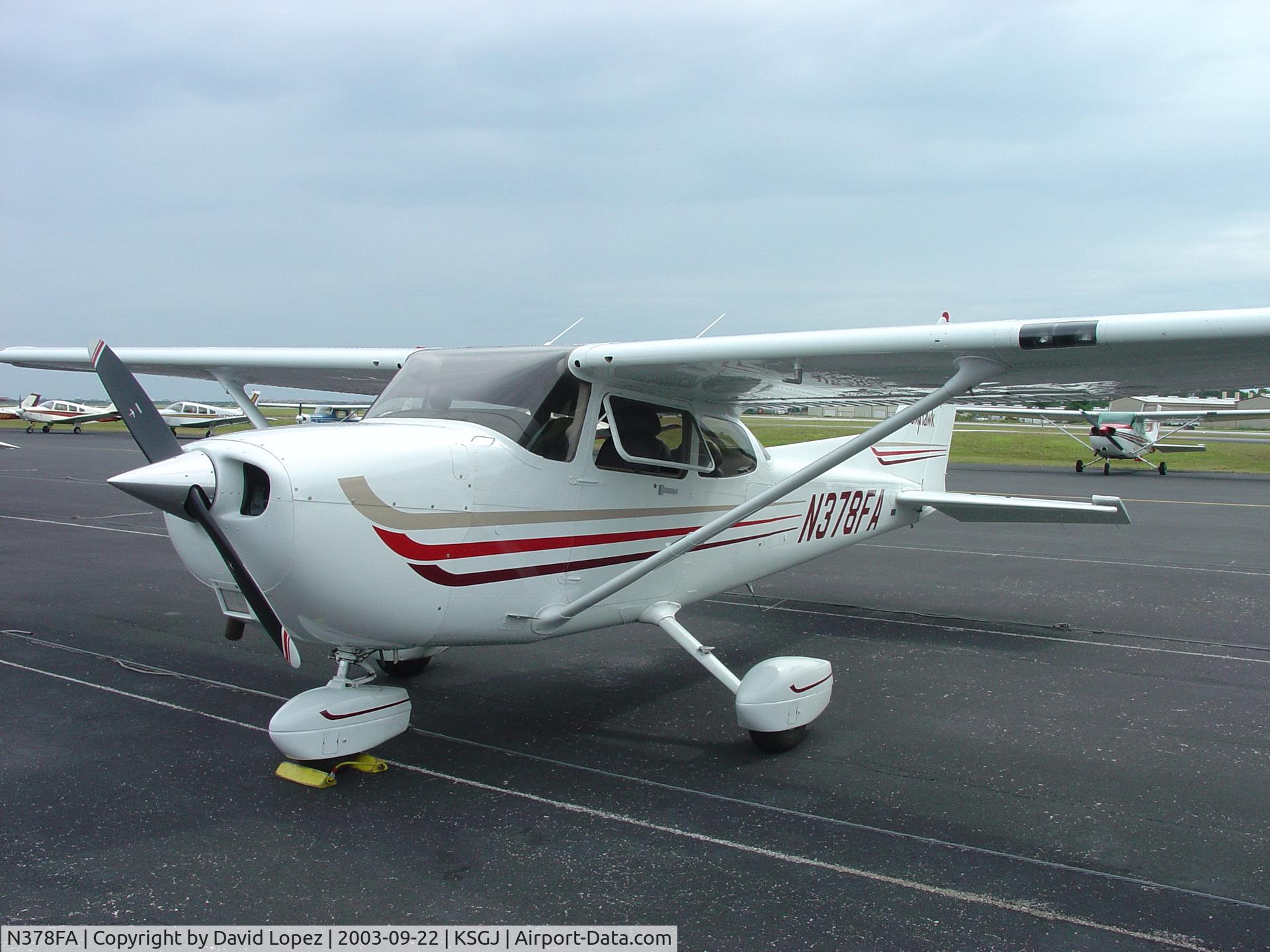 N378FA, 2003 Cessna 172S C/N 172S9378, On the ramp at KSGJ - St. Augustine, FL