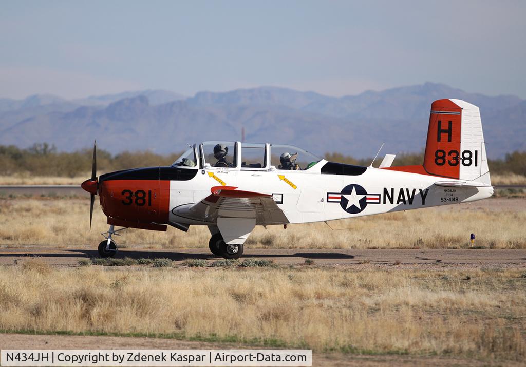 N434JH, 1953 Beech (CCF) T-34A (A45) Mentor C/N CCF34-117, Coolidge
