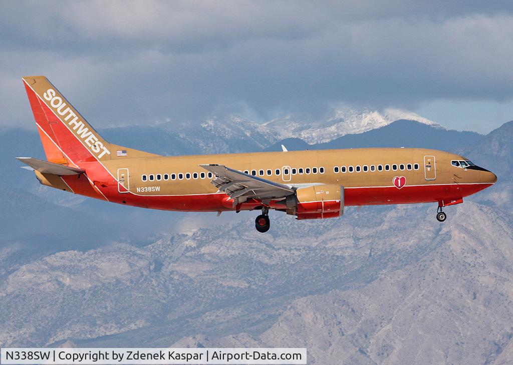 N338SW, 1988 Boeing 737-3H4 C/N 23960, Las Vegas