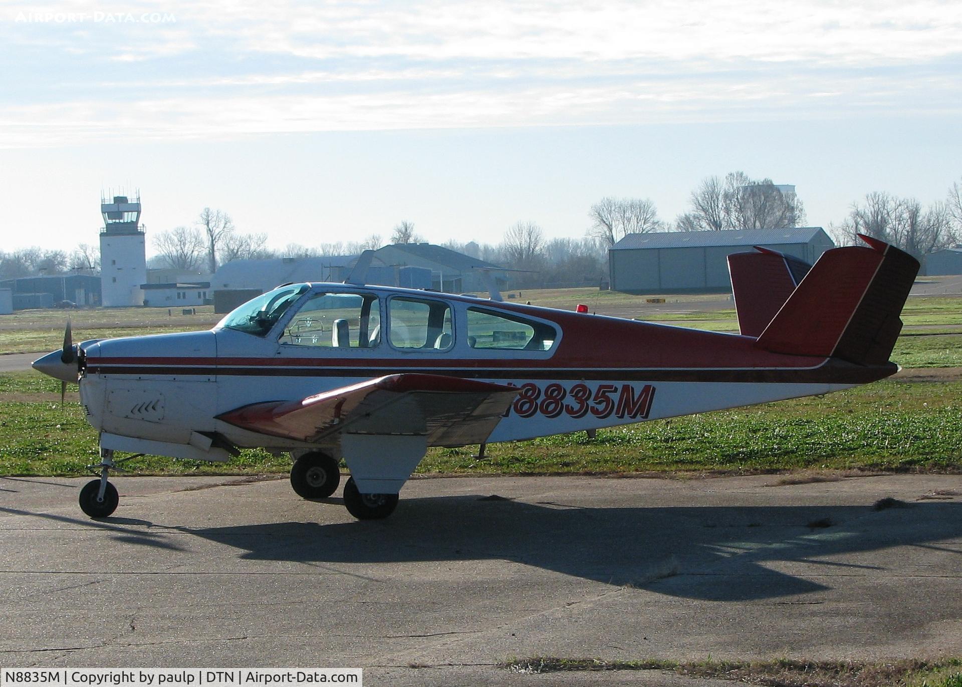 N8835M, 1964 Beech S35 Bonanza C/N D-7353, Parked at the Downtown Shreveport airport.