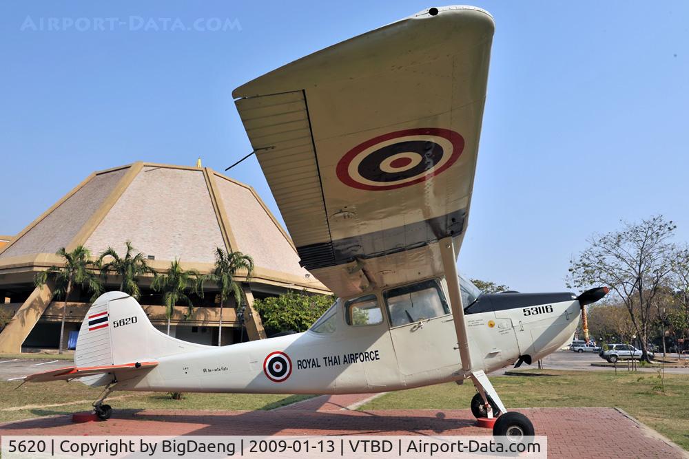 5620, Cessna O-1 Bird Dog C/N Not found 5620, Cessna O-1 Birddog at National Monument near VTBD