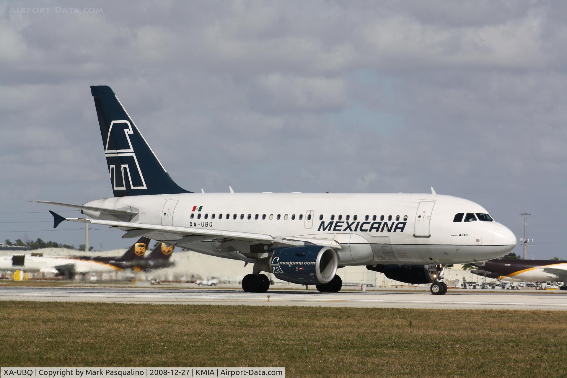 XA-UBQ, 2004 Airbus A318-111 C/N 2328, Airbus A318