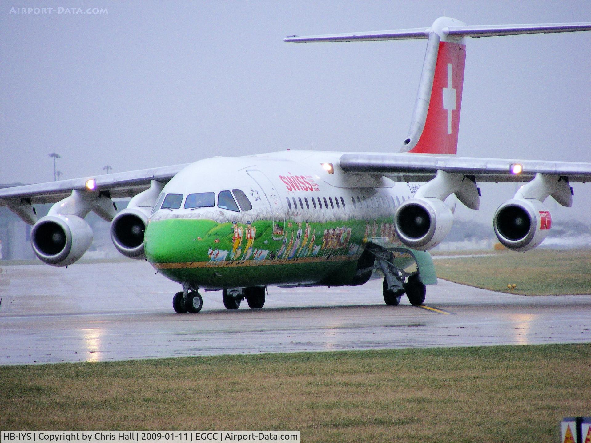 HB-IYS, 2001 British Aerospace Avro 146-RJ100 C/N E3381, Swiss Air