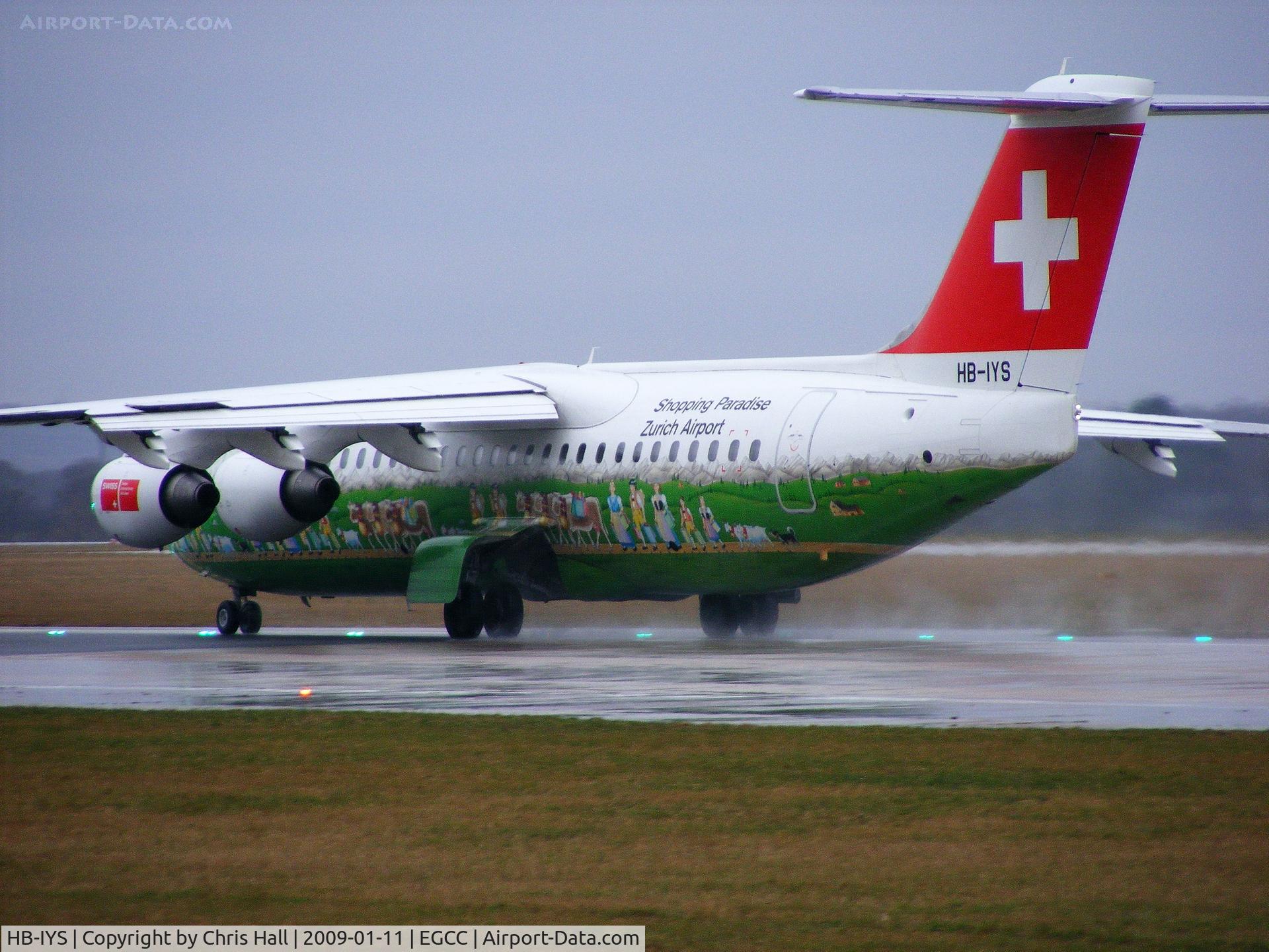 HB-IYS, 2001 British Aerospace Avro 146-RJ100 C/N E3381, Swiss Air