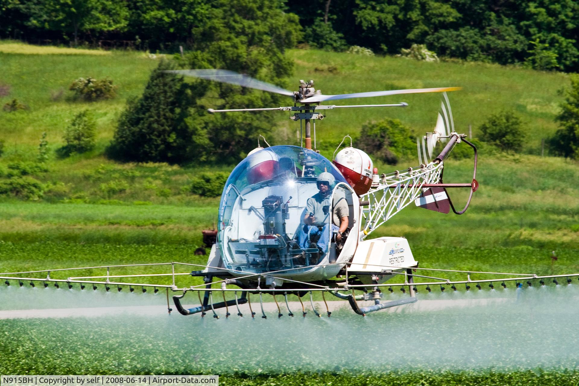 N915BH, 1966 Bell 47G-3B-1 Sioux C/N 6575, Working