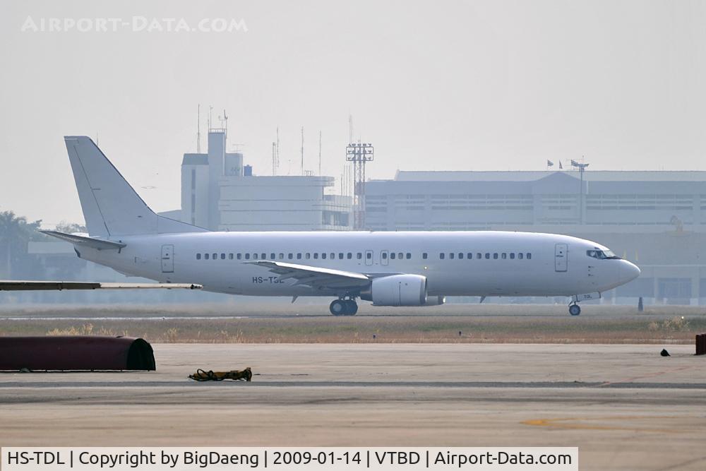 HS-TDL, 1997 Boeing 737-4D7 C/N 28702, Initial rolling for flight test on 21L.
