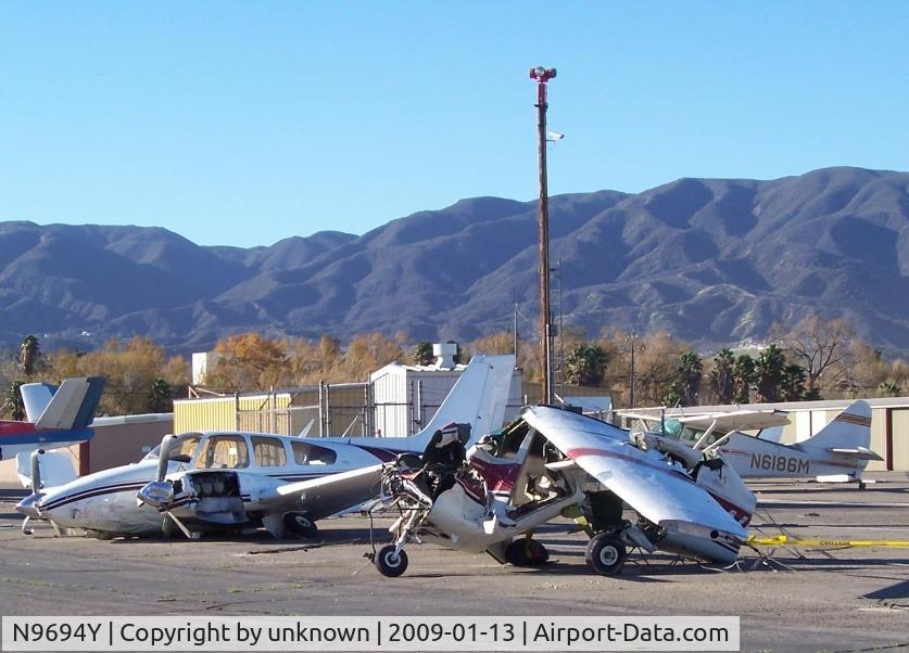 N9694Y, 1963 Beech 95-A55 Baron C/N TC-405, Corona CA
