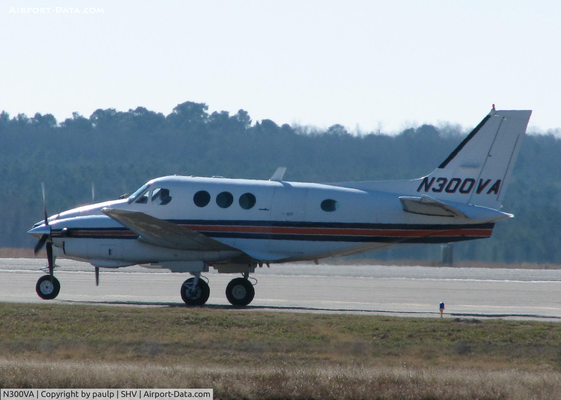 N300VA, 1979 Beech C90 King Air C/N LJ-877, About to take off from Shreveport Regional.