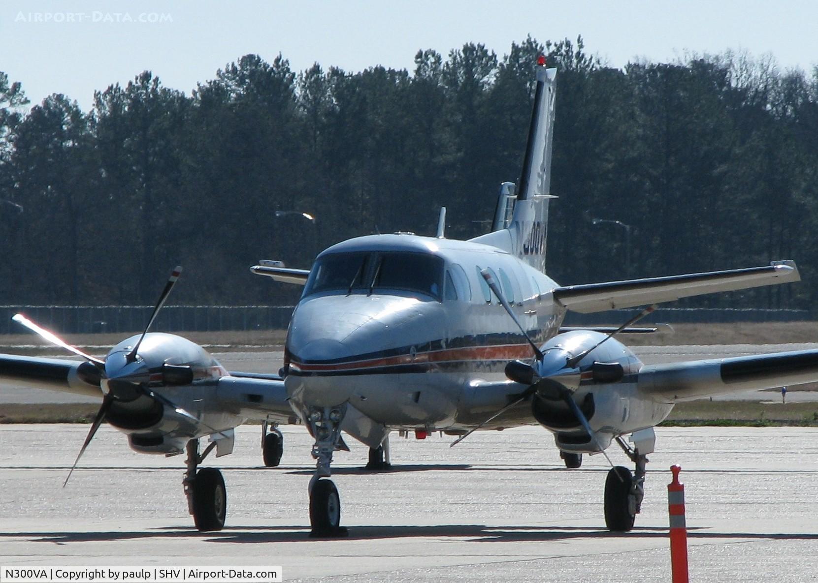 N300VA, 1979 Beech C90 King Air C/N LJ-877, Parked at Shreveport Regional.