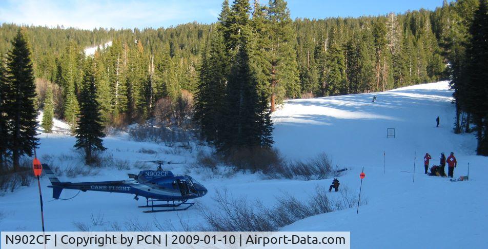 N902CF, 2002 Eurocopter AS-350B-3 Ecureuil Ecureuil C/N 3630, Bottom of Backside Lift Northstar-at-Tahoe