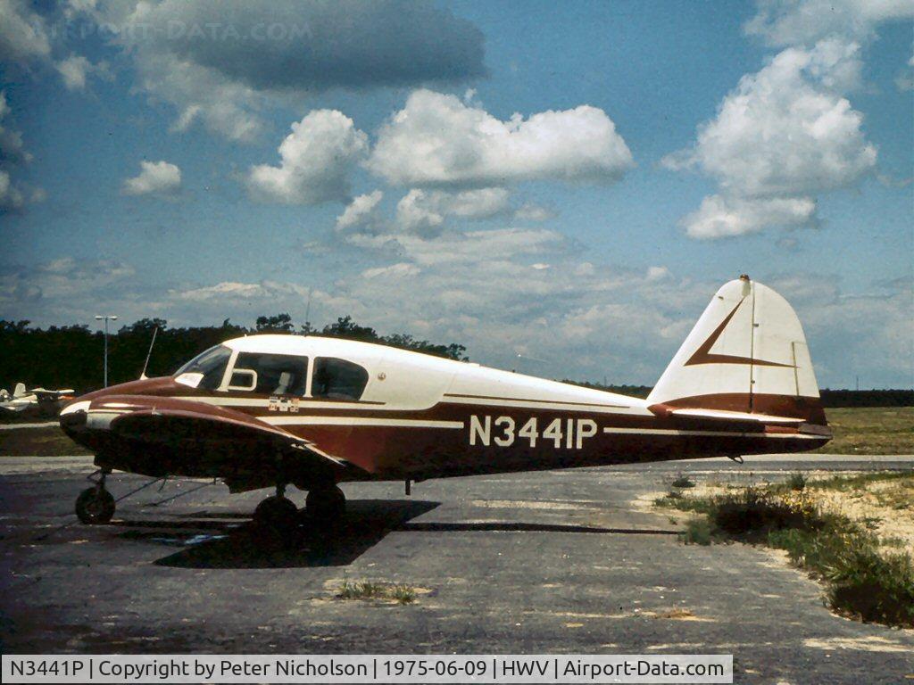 N3441P, 1958 Piper PA-23-160 Apache C/N 23-1409, This Apache was seen at Brookhaven, New York in the summer of 1975.