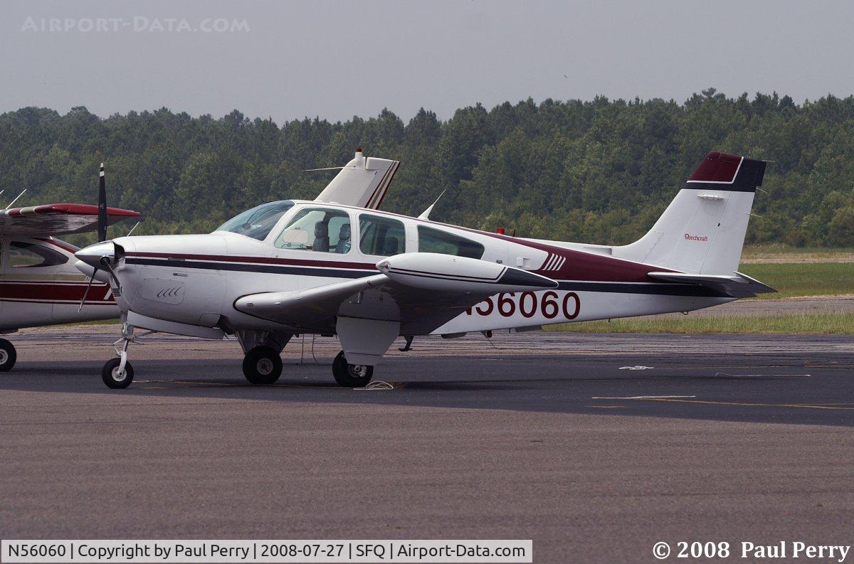 N56060, 1992 Beech F33A Bonanza C/N CE-1683, On the ramp at Suffolk