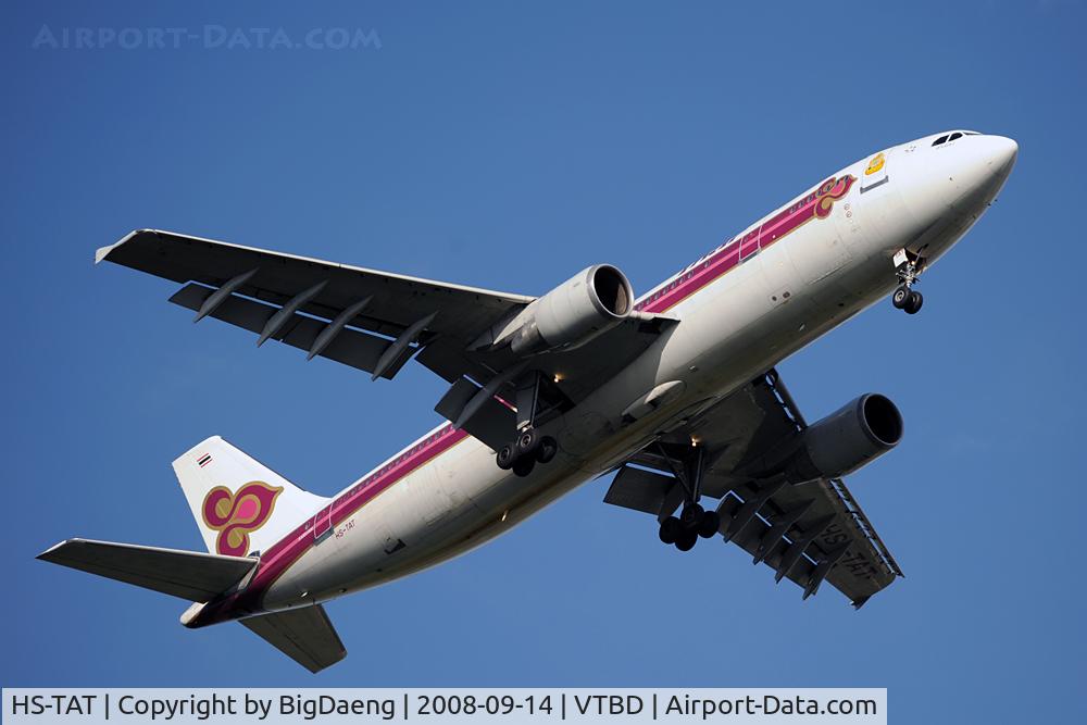 HS-TAT, 1998 Airbus A300B4-622R C/N 782, Approaching Donmeuang International Airport.