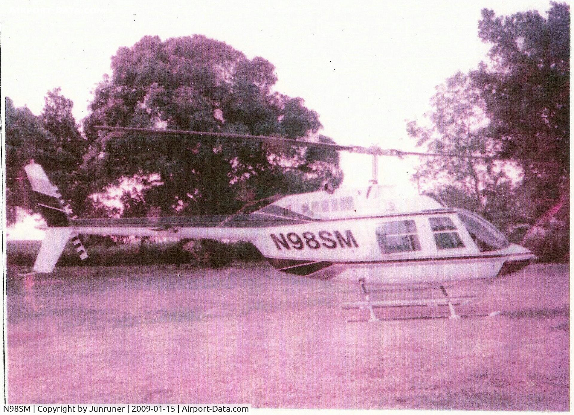 N98SM, 1971 Bell 206B C/N 658, Taken in my Backyard.