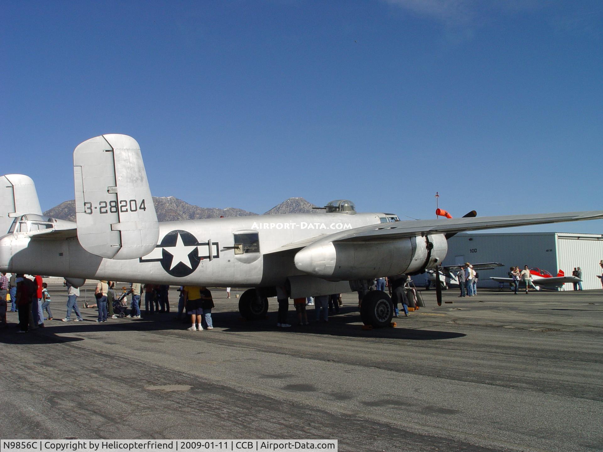 N9856C, 1943 North American TB-25N Mitchell C/N 108-35217, Static Display