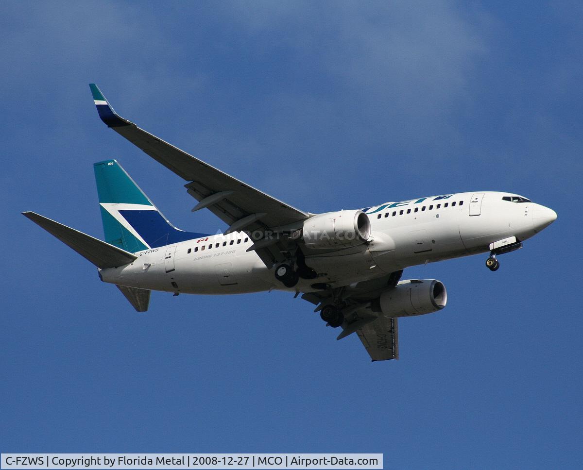 C-FZWS, 2001 Boeing 737-76N C/N 32731, West Jet 737-700