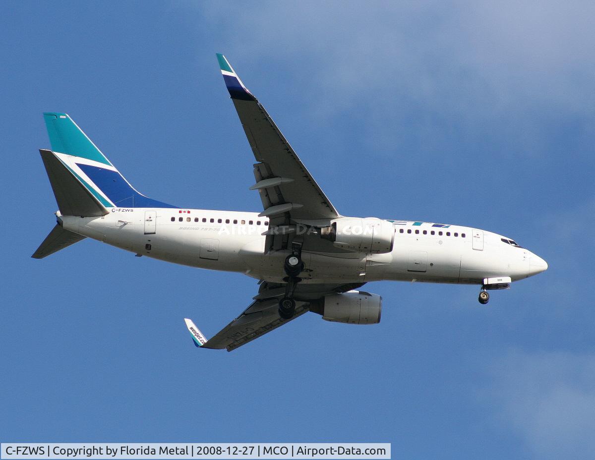 C-FZWS, 2001 Boeing 737-76N C/N 32731, West Jet 737-700