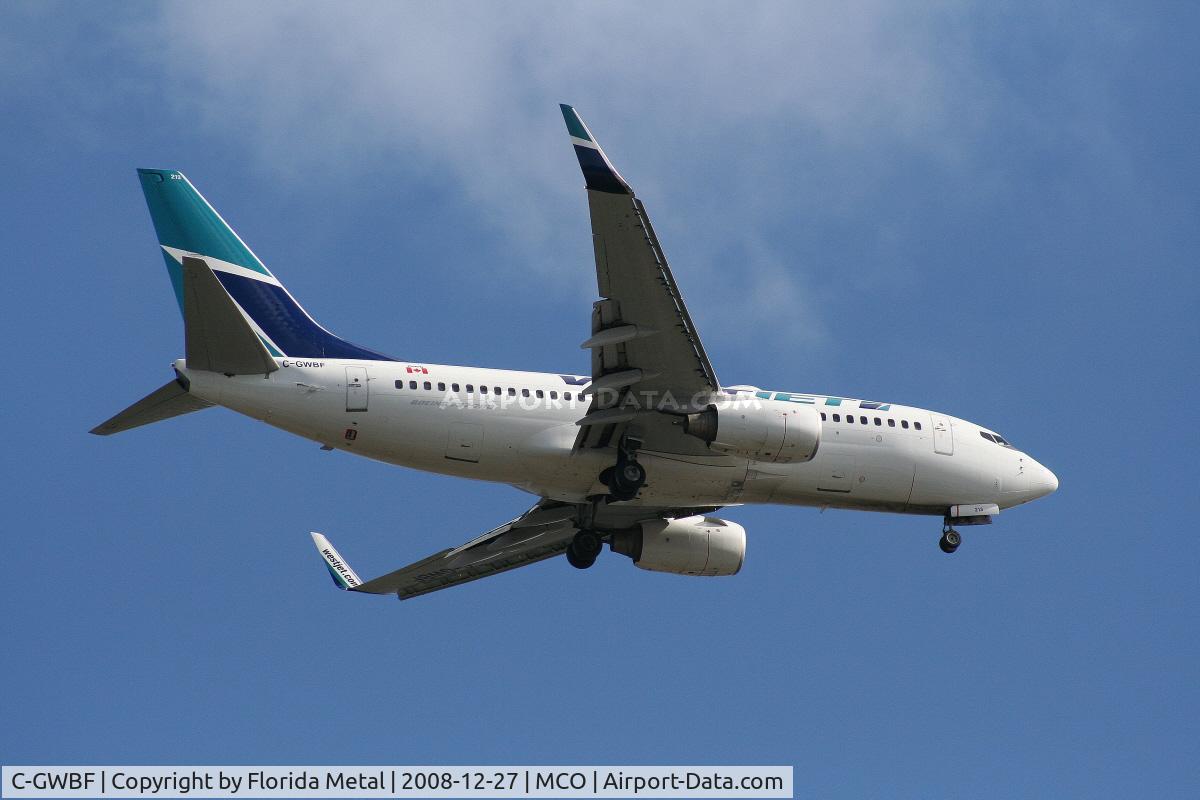 C-GWBF, 2003 Boeing 737-7CT C/N 32757, West Jet 737-700