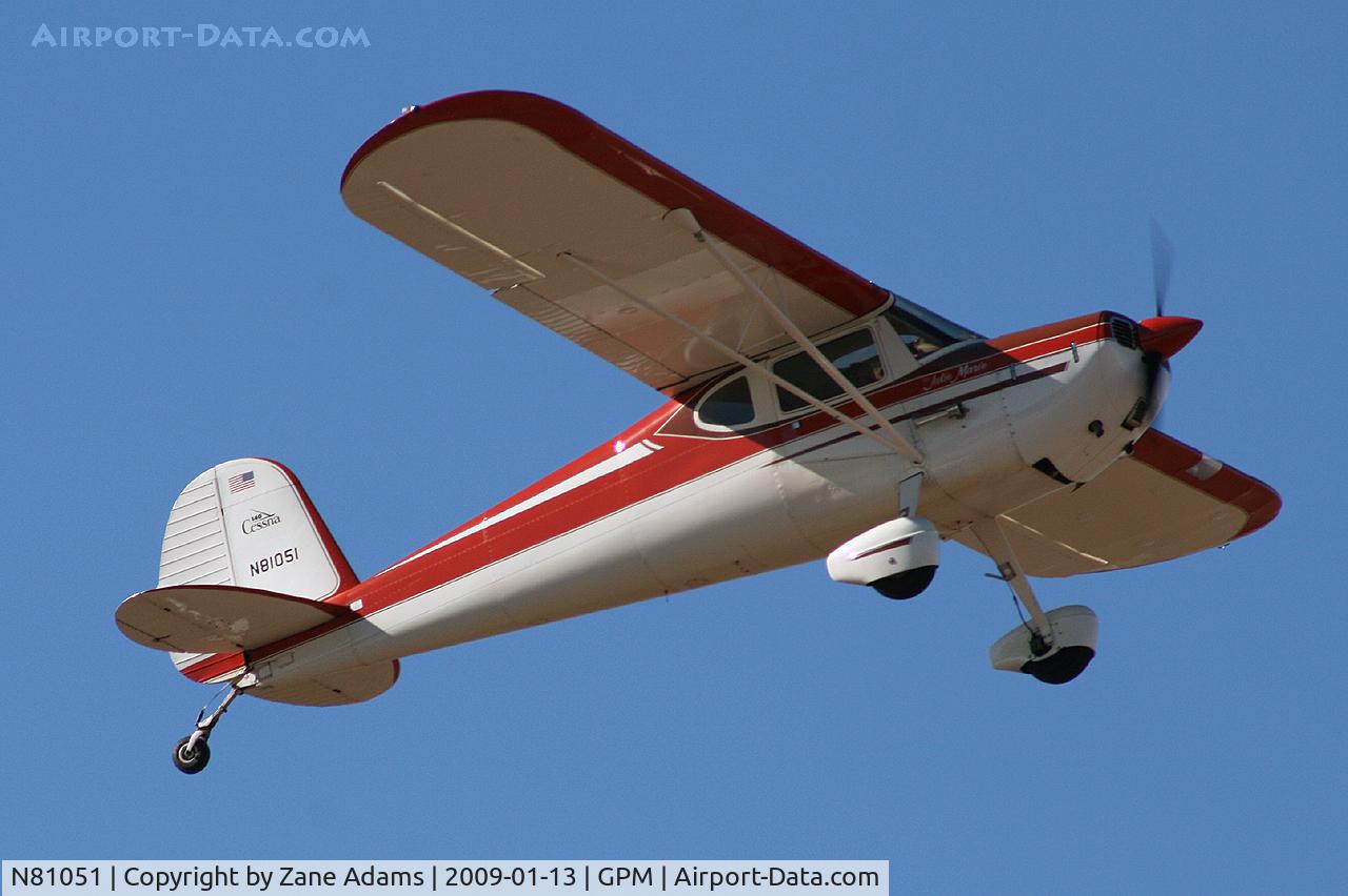 N81051, 1946 Cessna 140 C/N 10341, At Grand Prairie Municipal