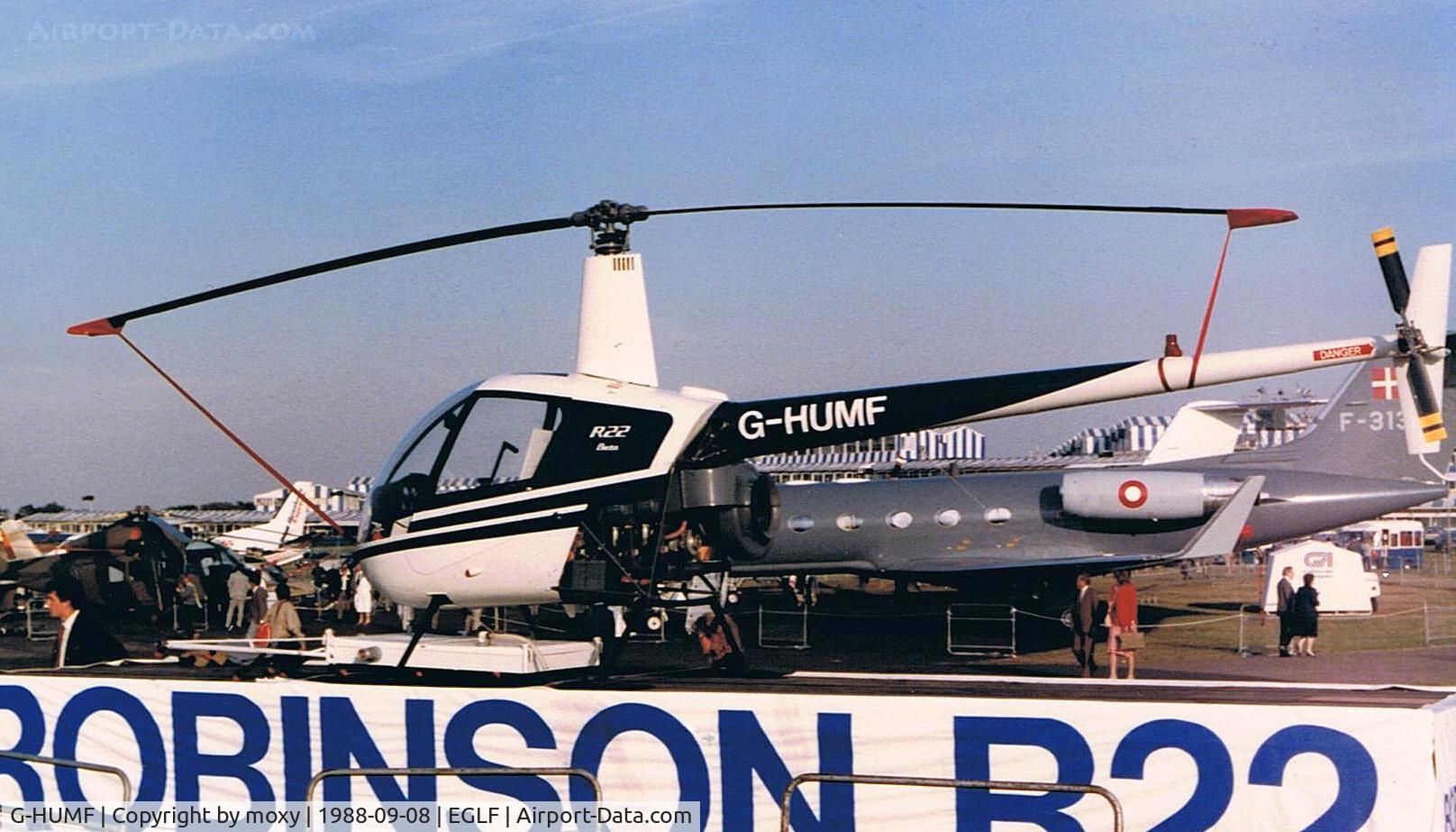 G-HUMF, 1986 Robinson R22 Beta C/N 0534, ROBINSON R22 BETA