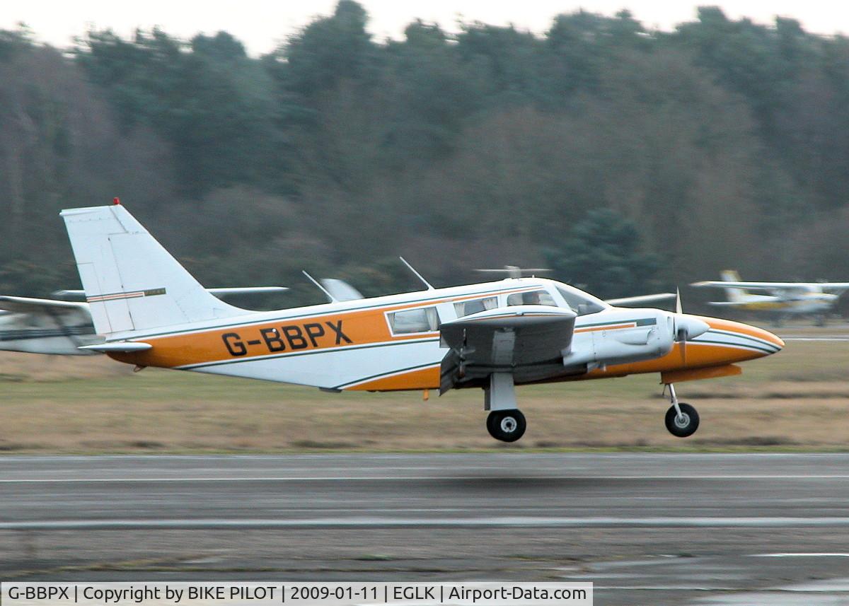 G-BBPX, 1972 Piper PA-34-200 Seneca C/N 34-7250262, ABOUT TO DO A TOUCH AND GO RWY 25