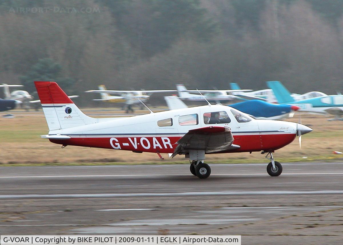 G-VOAR, 1995 Piper PA-28-181 Cherokee Archer III C/N 28-43011, SEEN JUST AFTER TOUCH DOWN