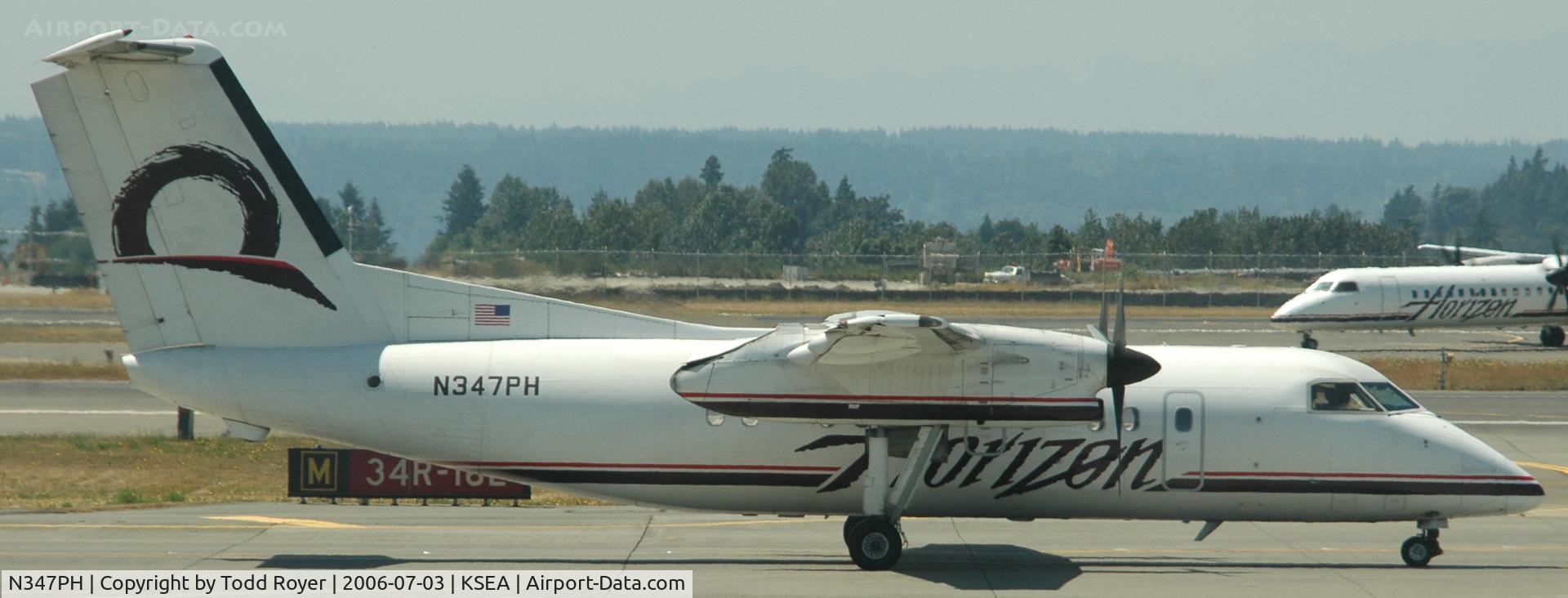 N347PH, 1997 De Havilland Canada DHC-8-202 Dash 8 C/N 480, Taxi for departure