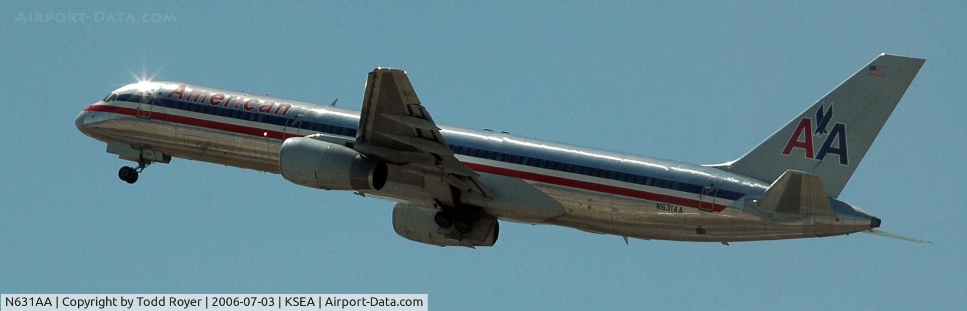 N631AA, 1990 Boeing 757-223 C/N 24589, Departing SEA on 16L