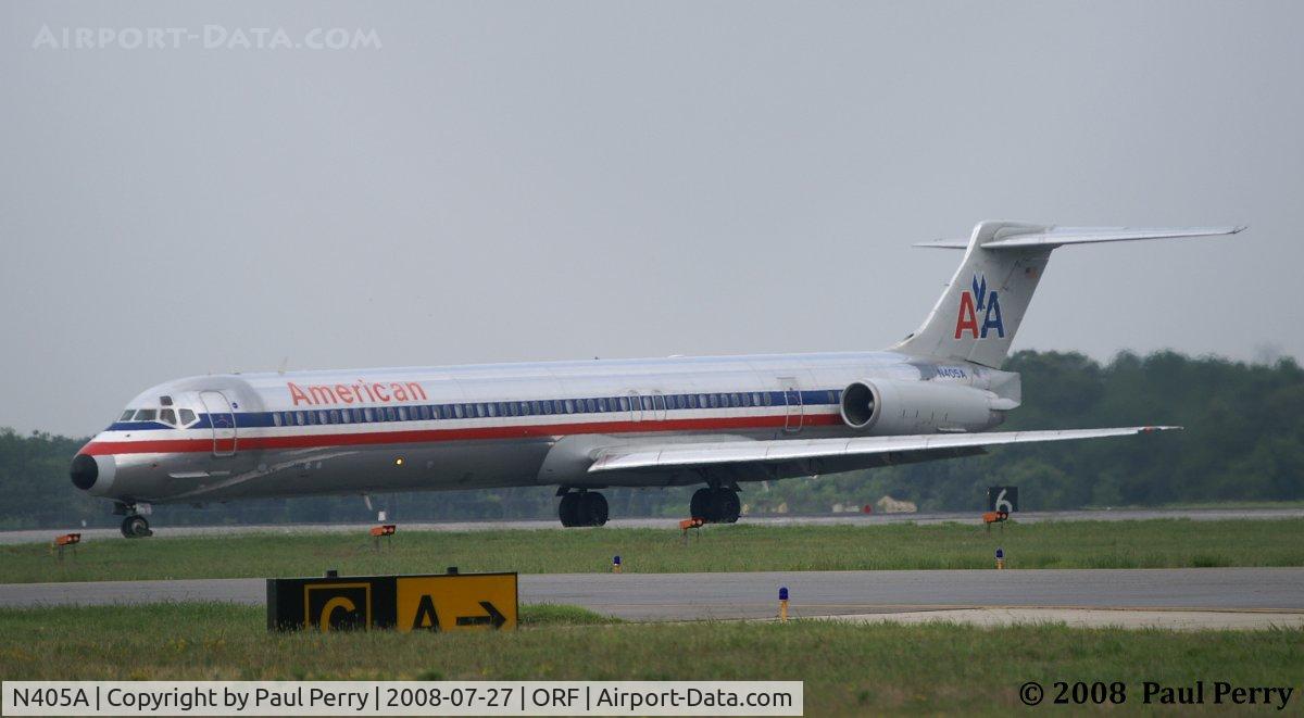 N405A, 1986 McDonnell Douglas MD-82 (DC-9-82) C/N 49316, Headed for the terminal area