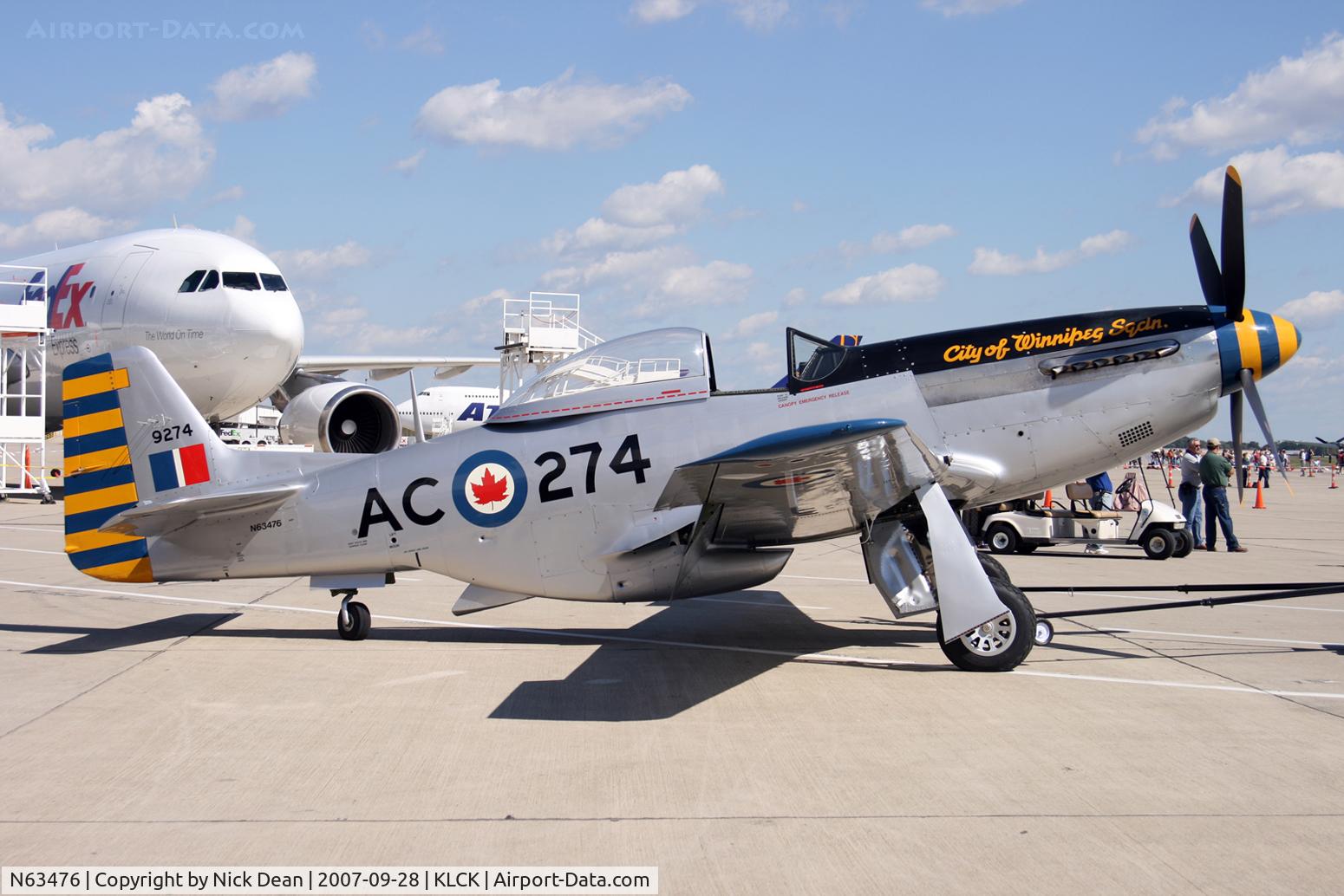 N63476, 1944 North American P-51D Mustang C/N 122-31200, KLCK C/N 122-31202