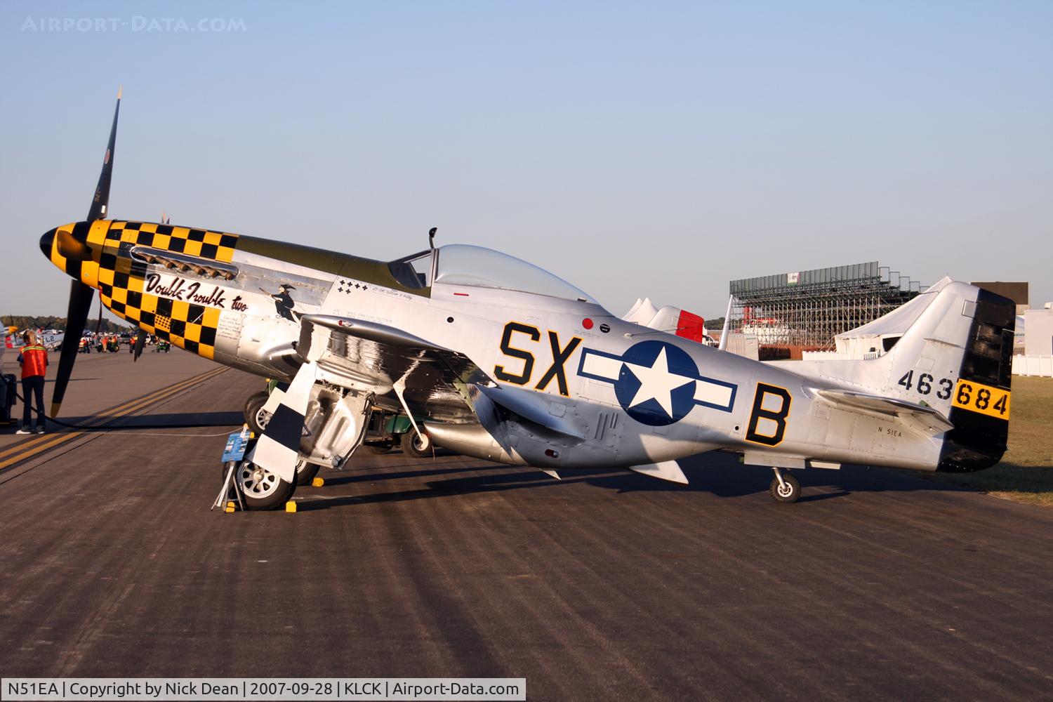 N51EA, 1944 North American F-51D Mustang C/N 44-72483, KLCK C/N 122-38942