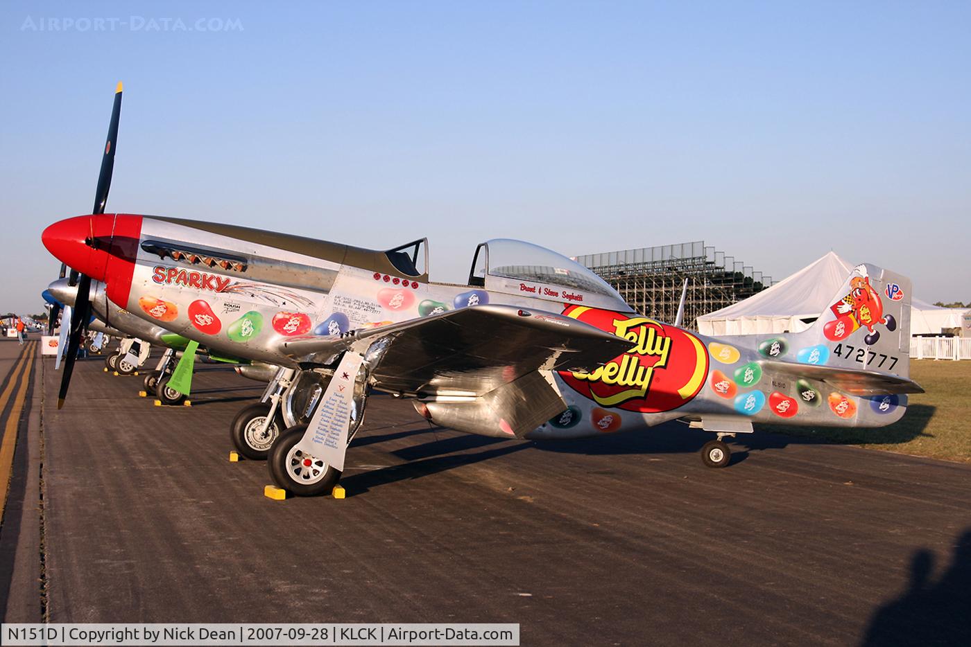 N151D, 1944 North American P-51D Mustang C/N 44-72777, KLCK C/N 122-39236