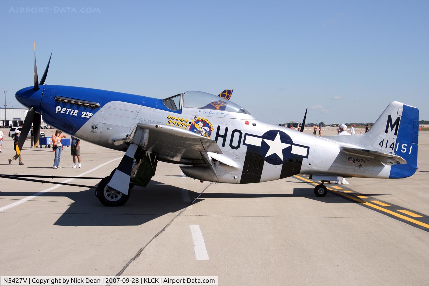 N5427V, 1944 North American F-51D Mustang C/N 44-72942, KLCK C/N 122-39401