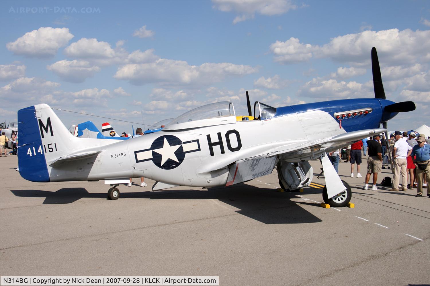 N314BG, North American P-51D Mustang C/N 122-3999 (44-73140), KLCK C/N 122-39599