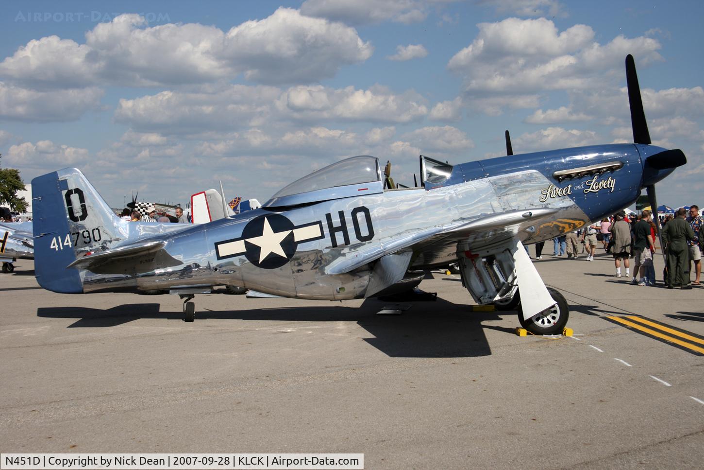 N451D, 1944 North American P-51D Mustang C/N 44-73279BB, KLCK C/N 122-39738